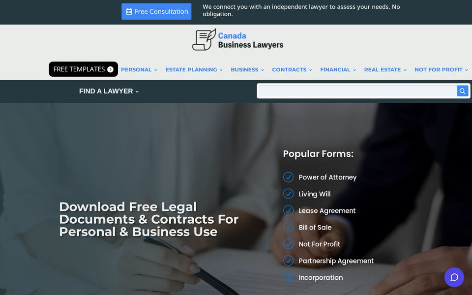 Canada Business Lawyers homepage