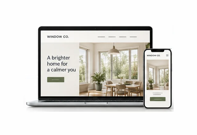 A website shown on a laptop and phone