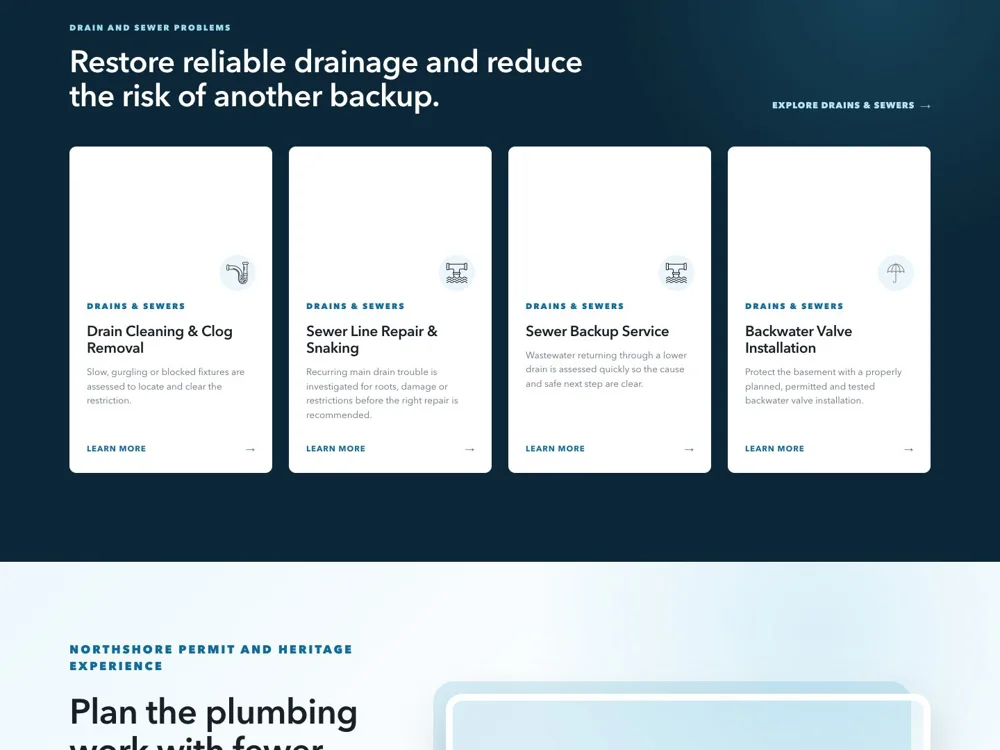 Clearbrook Plumbing: Explain the job in context.