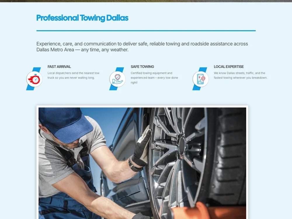 Dallas Towing: Explain the help available.