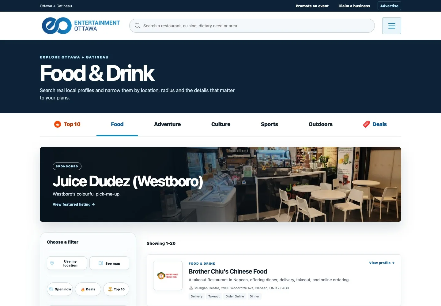 Entertainment Ottawa: Browse the directory