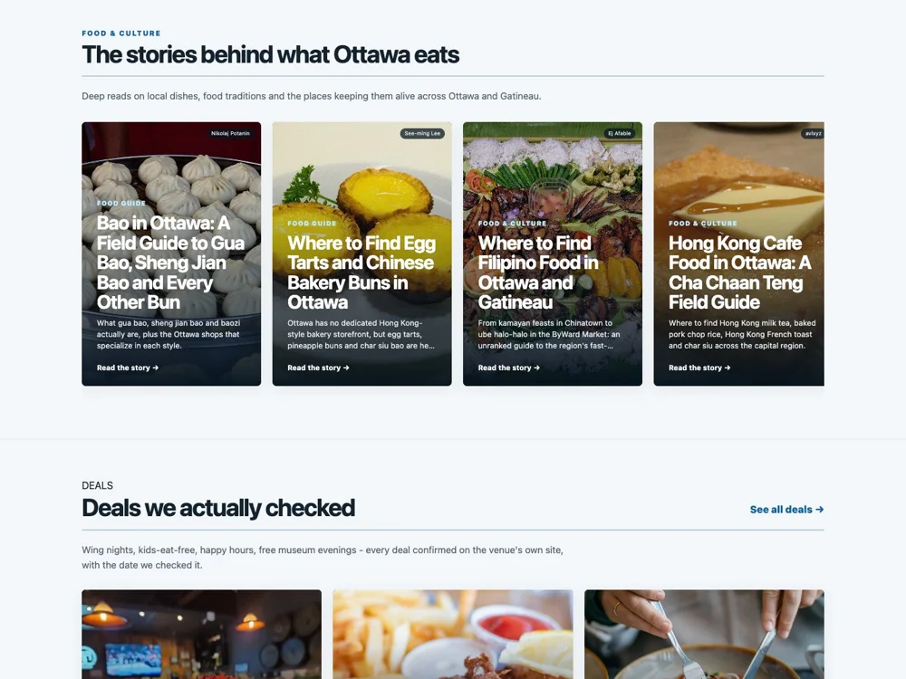 Entertainment Ottawa: Go deeper than a listing.
