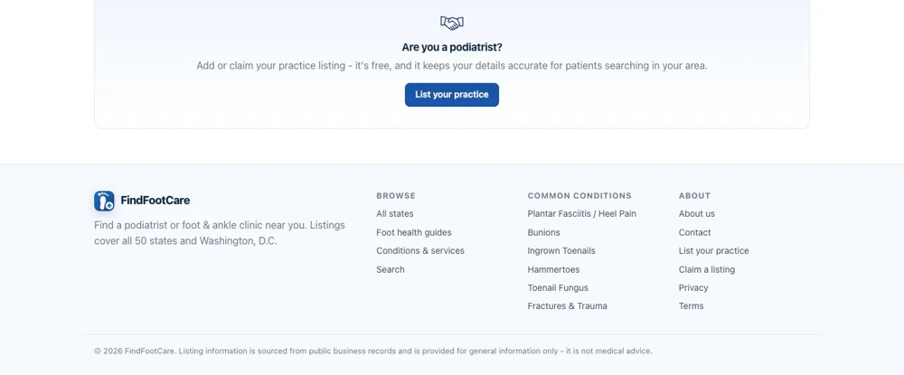 FindFootCare: Separate the provider route.
