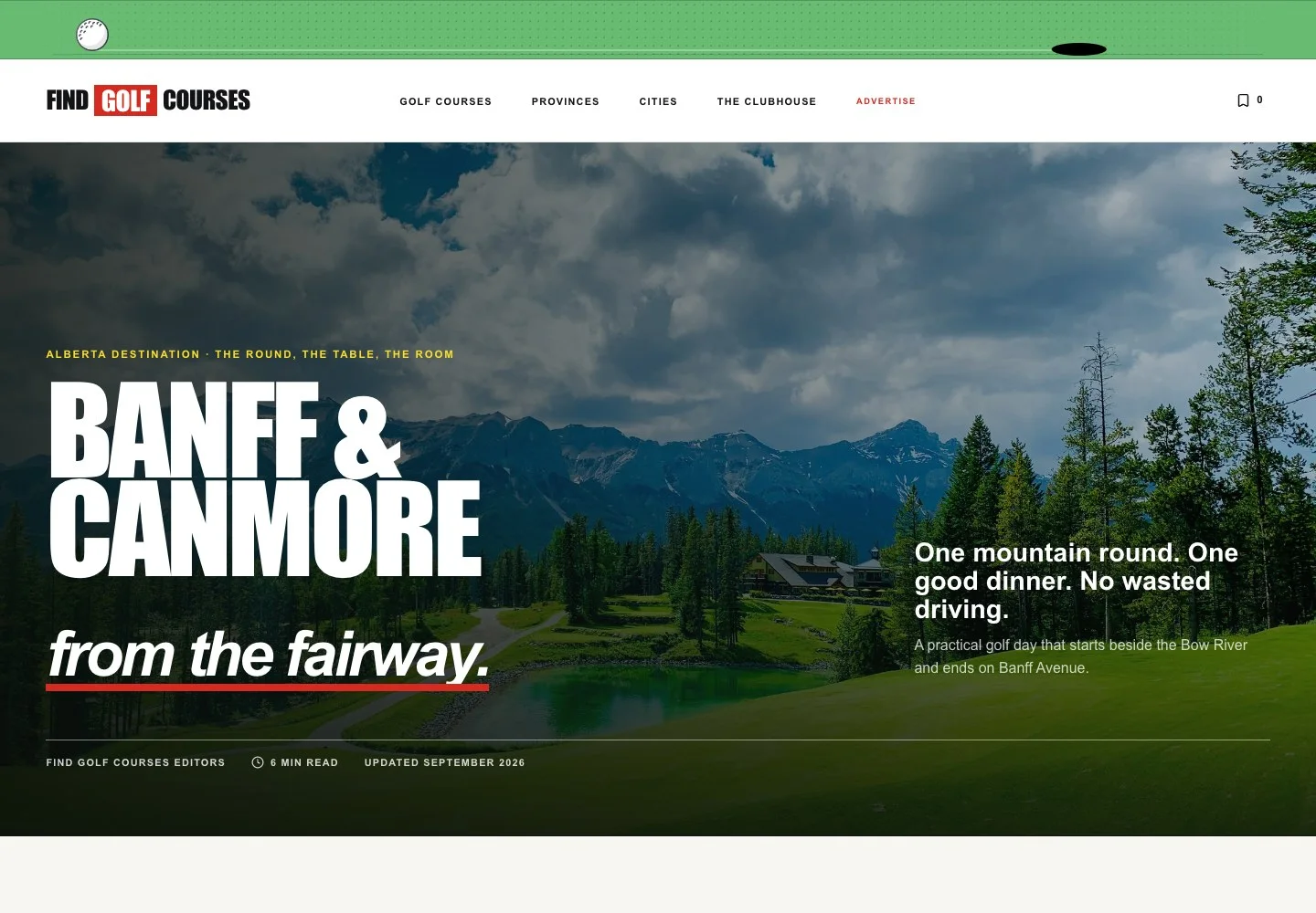 Find Golf Courses: Content that helps plan a trip