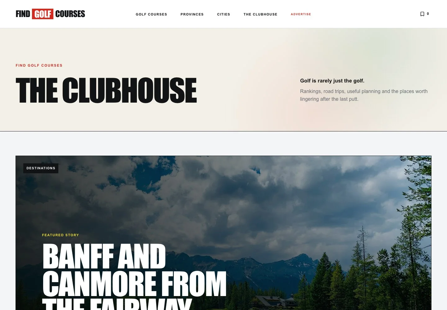 Find Golf Courses: The Clubhouse