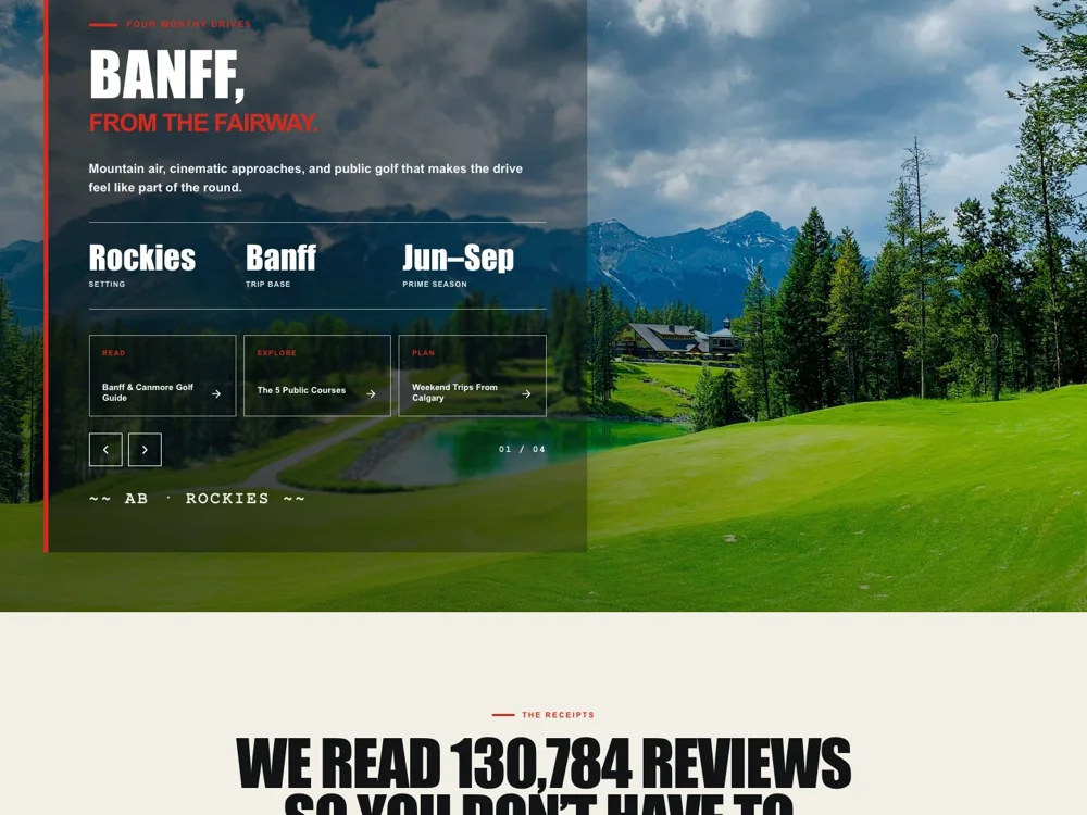 Find Golf Courses: Make it a trip.
