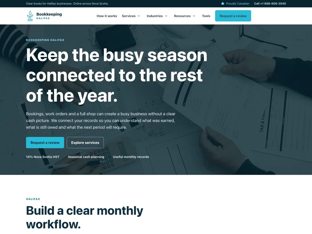 Halifax Bookkeeping: Speak to the business rhythm.