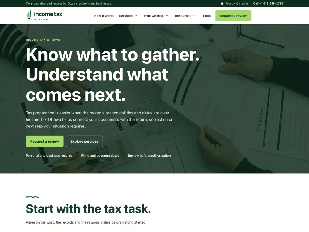 Income Tax Ottawa: Replace uncertainty with a next step.
