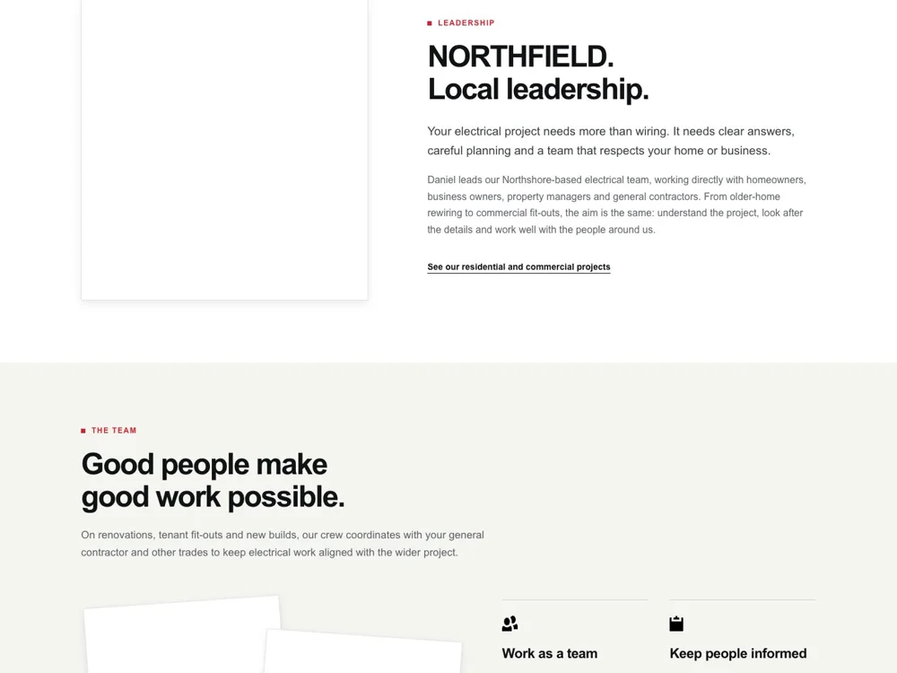 Northfield Electric: Give the business a face.