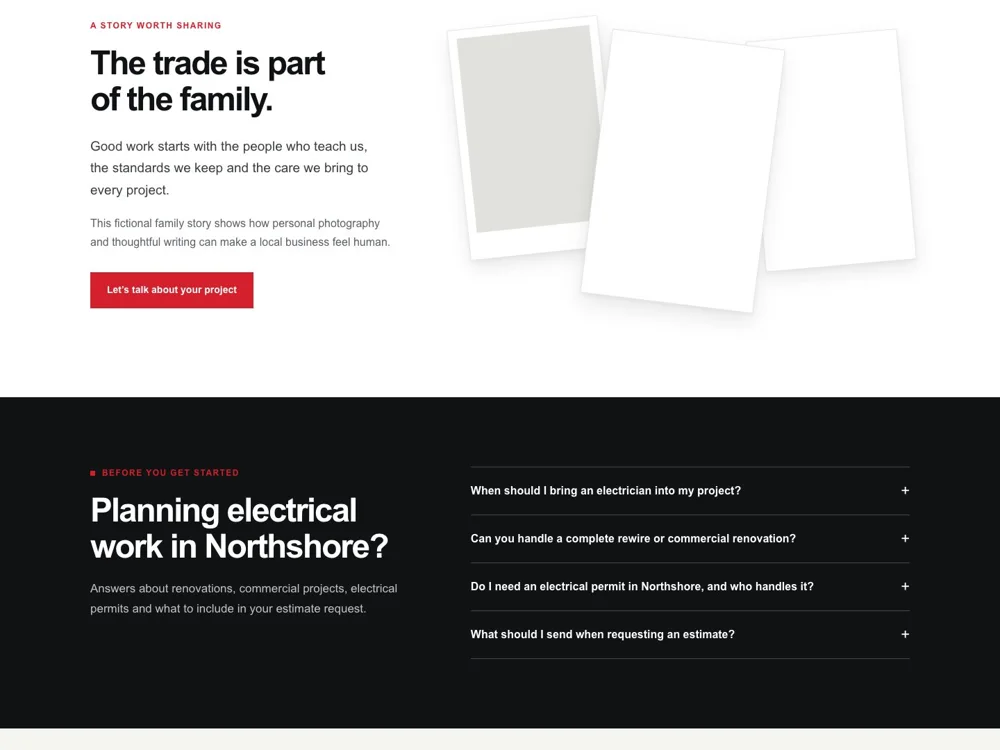Northfield Electric: Make the story memorable.