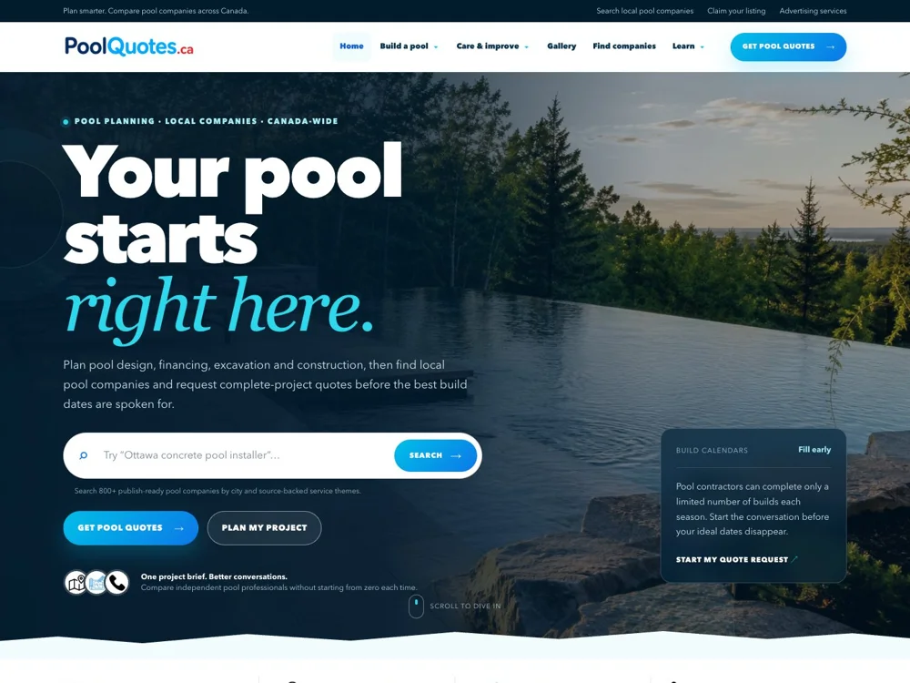 Pool Quotes: Start with the idea.