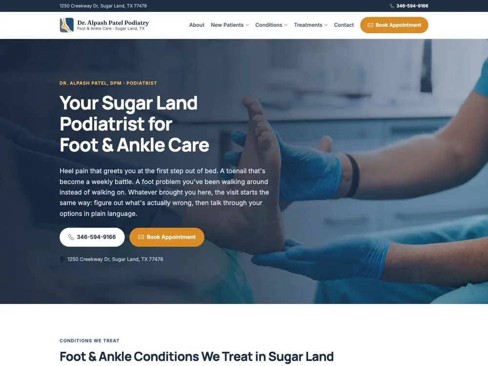 Dr. Alpash Patel Podiatry: Lead with the patient need.