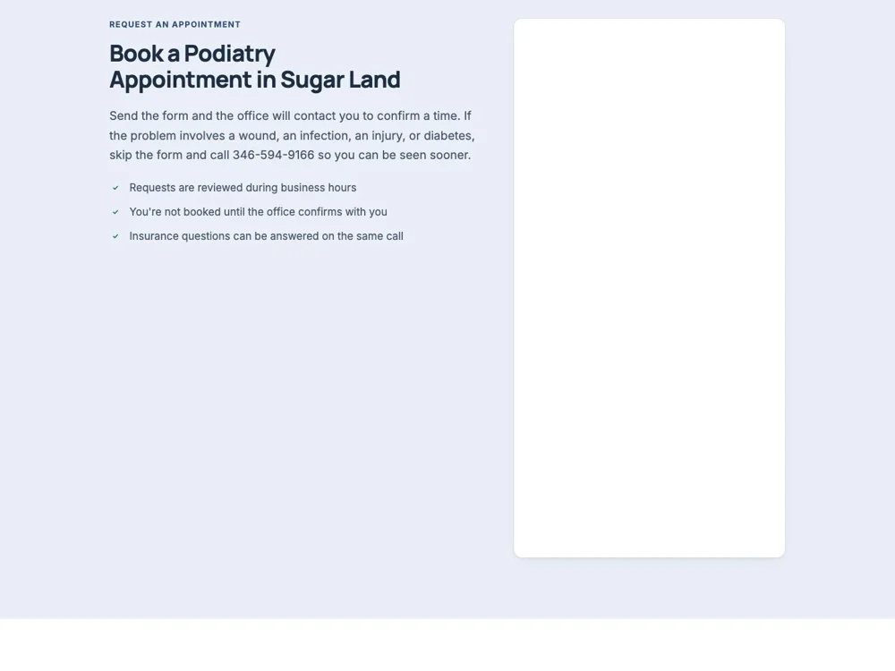 Dr. Alpash Patel Podiatry: Keep the next step clear.