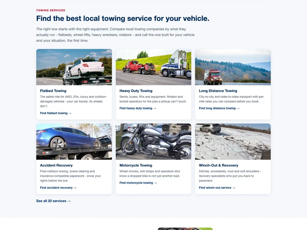Towing USA: Match the vehicle and the job.