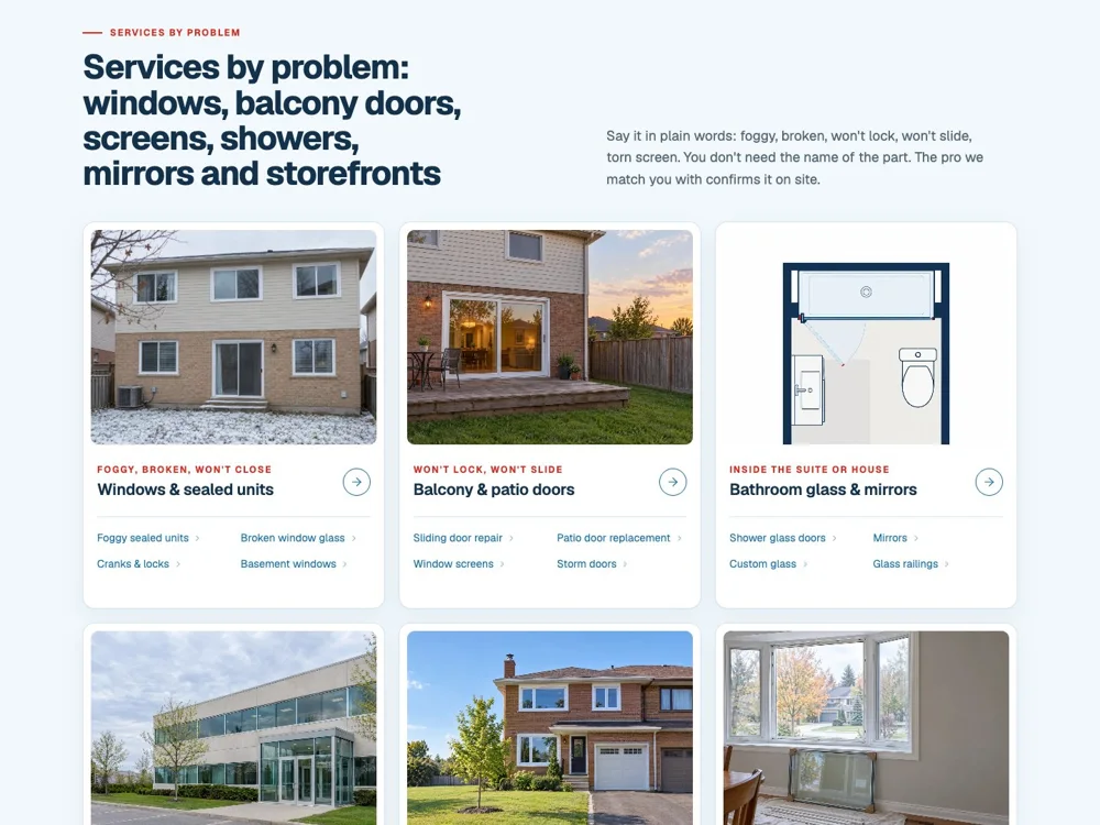 Windows Mississauga: Start with the problem.